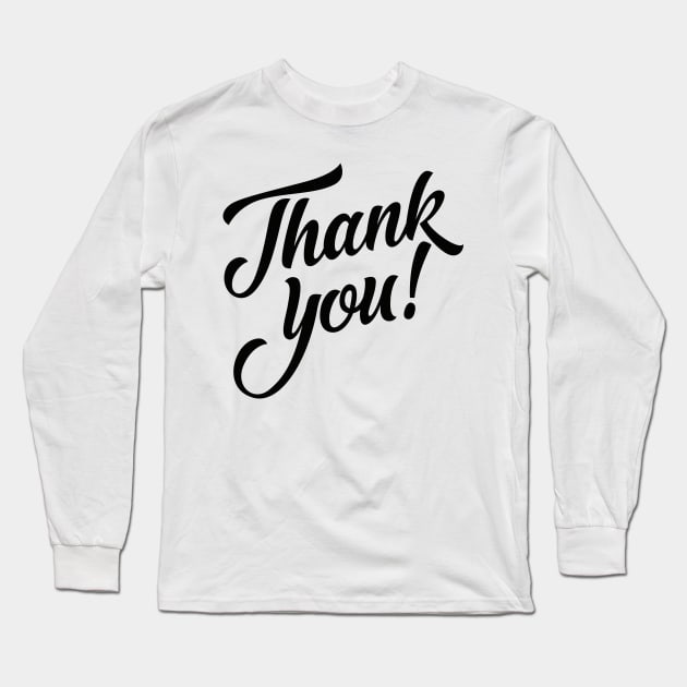 Thank You Long Sleeve T-Shirt by MohamedKhaled1